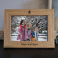 Christmas Tree 'Your Text Here' - Personalised Photo Frame - Engraved Wooden Photo Frame - Personalised Picture frame Gift