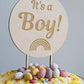 Baby Announcement Cake Topper - It's a Boy - Baby Shower Cake Topper 14.5cm