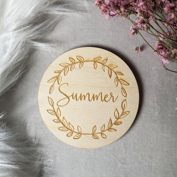 Baby Flatlay seasons disc | OOTD Wooden Disc | New Baby Announcement | Baby Flat Lay Prop | Children's Photo Prop