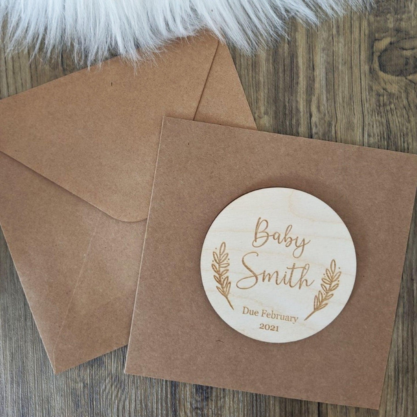 Baby announcement Card | Personalised Baby Surname | New Baby Announcement | Pregnancy announcement | Baby Flat Lay Prop