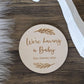 Baby announcement Disc | Personalised Baby Sign | New Baby Announcement | Pregnancy announcement | Parents to be Photo Prop| Baby Flat Lay