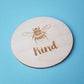 Bee Kind Coaster - Bumble Bee Wooden Engraved Gift - Thoughtful Gift