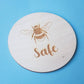 Bee Safe Coaster - Bumble Bee Wooden Engraved Gift - Thoughtful Gift