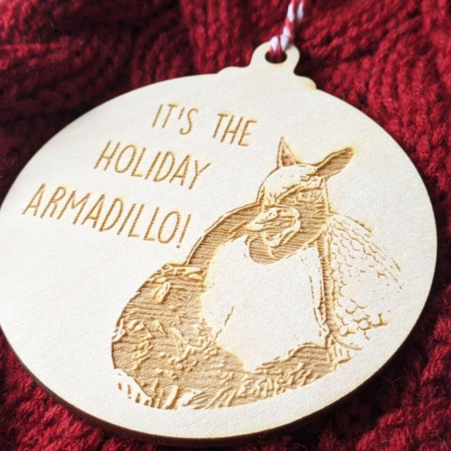 Friends Christmas Bauble - Holiday Armadillo Christmas Tree Ornament