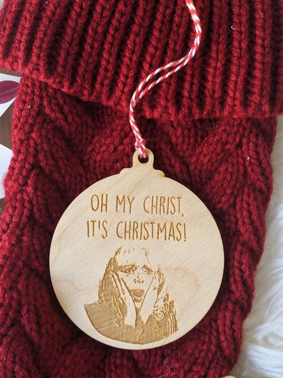 Gavin and Stacey Christmas Bauble- Pam 'Oh my Christ It's Christmas'