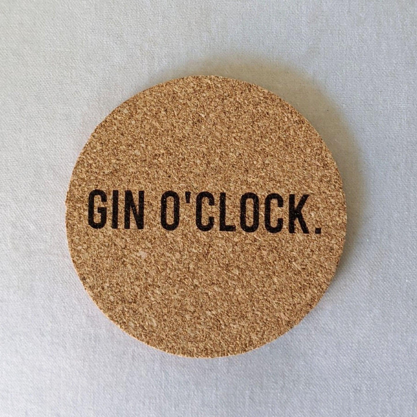 Gin O'clock Cork Coaster - Drink Mat - Housewarming Gift