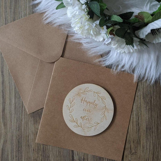 Happily Ever After wedding card - Newlywed card - Unique Wedding Card