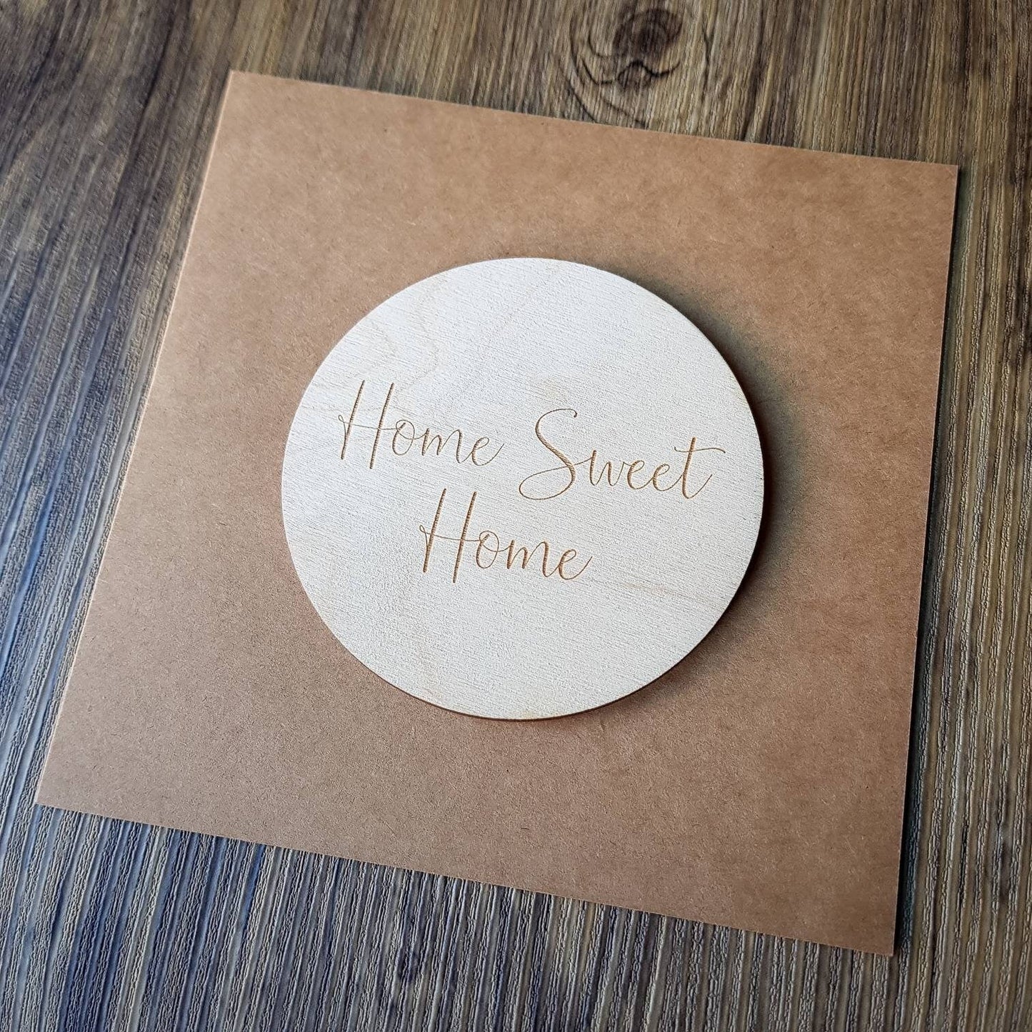 Home Sweet Home | Housewarming Card | New Home Card | Wooden Engraved Card | New House