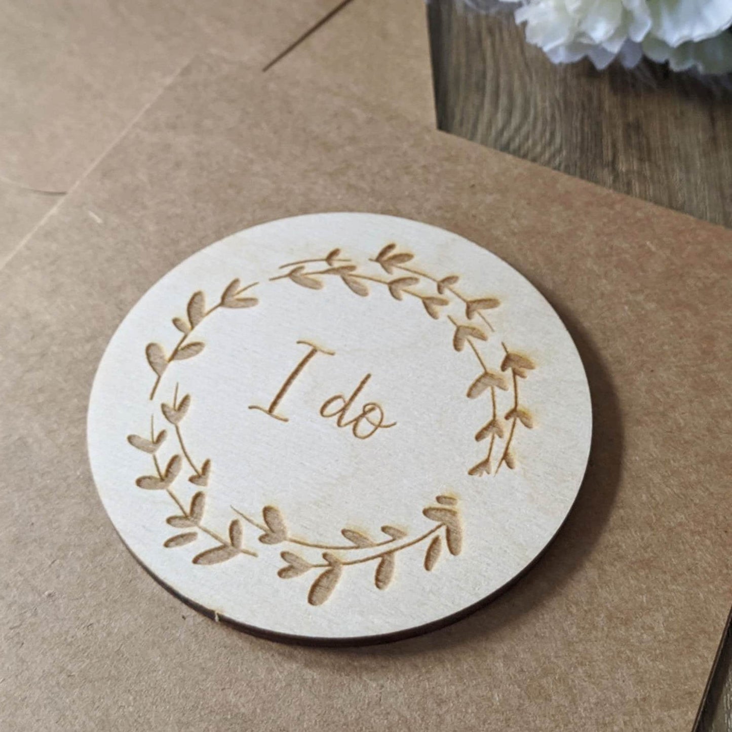 I do wedding card | Newlywed card | Engraved Wooden Wedding Card | Keepsake Card | Wedding Gift | Unique Wedding Card