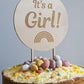 It's a Girl - Baby Announcement Cake Topper - Baby Shower Cake Topper 14.5cm