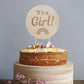 It's a Girl - Baby Announcement Cake Topper - Baby Shower Cake Topper 14.5cm