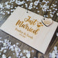 Just Married Wooden Wedding Guest Book | Rustic Wedding Decor | Wooden Guest Book Alternative | Unique Wedding Guestbook