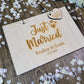 Just Married Wooden Wedding Guest Book | Rustic Wedding Decor | Wooden Guest Book Alternative | Unique Wedding Guestbook