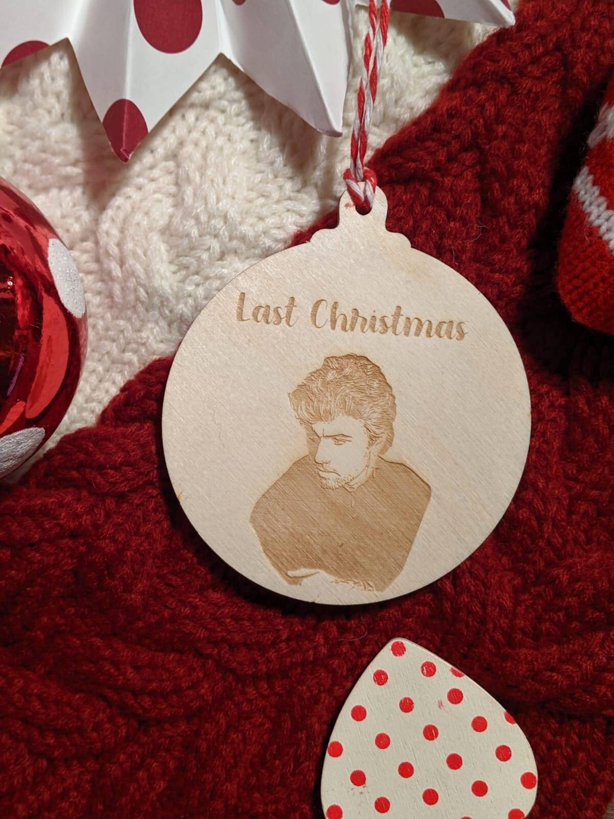 Last Christmas George Michael Christmas Bauble - Christmas Tree Decoration
