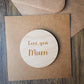 Love You Mum - Mother's Day Card - Wooden Engraved Card