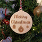 Merry Christmas Bauble Decoration - Christmas Ornament