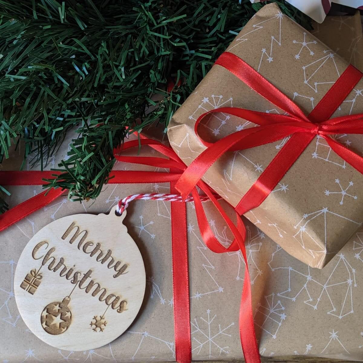 Merry Christmas Bauble Decoration - Christmas Ornament