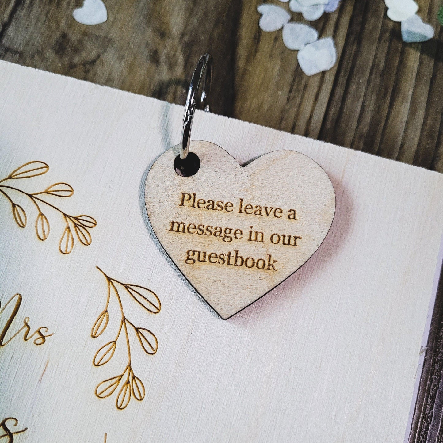 Mr and Mrs PERSONALISED Wedding Guest Book | Rustic Wedding Decor | Wooden Guest Book Alternative | Unique Wedding Guestbook