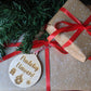 Nadolig Llawen - Wooden Christmas decoration, Christmas Bauble