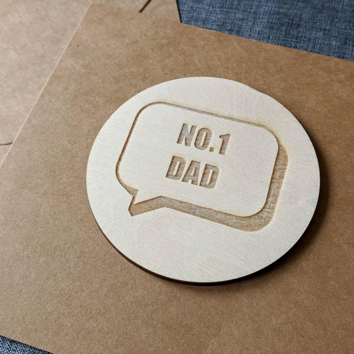 No.1 Dad Greetings Card - Number one dad - Card for Dad