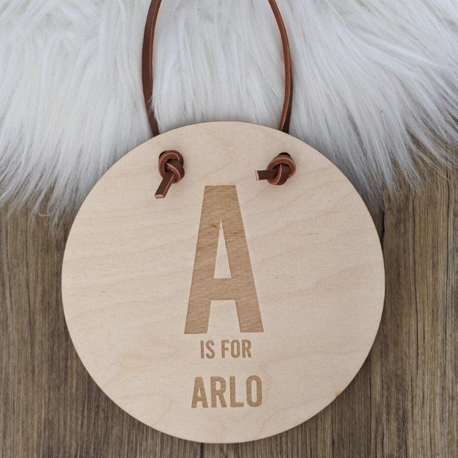 Personalised Alphabet Wall Hanging - Personalised Kids Door Sign