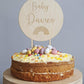 Personalised Cake Topper Surname Baby Announcement 14.5cm
