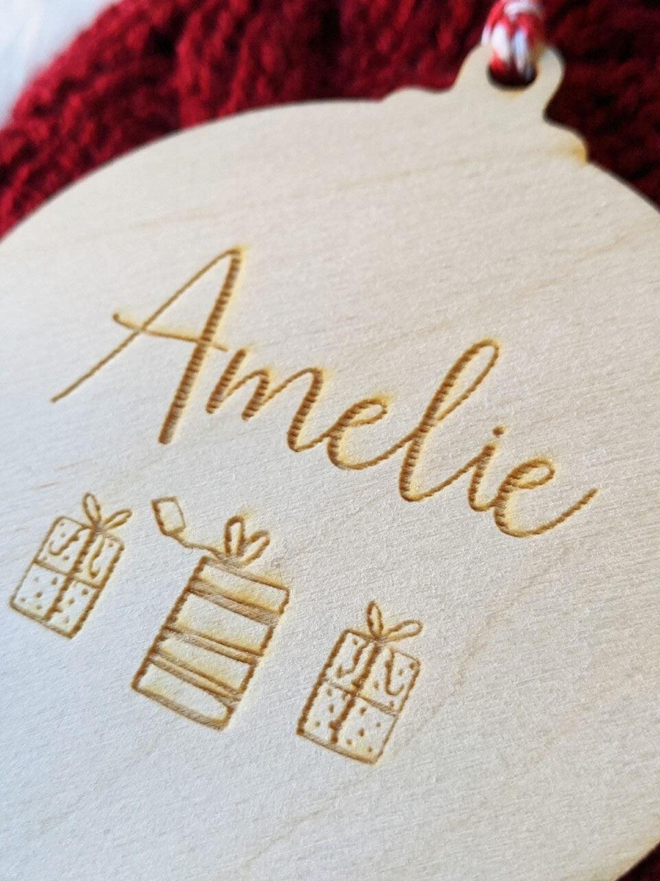 Personalised Name Christmas Bauble - Christmas Tree Ornament