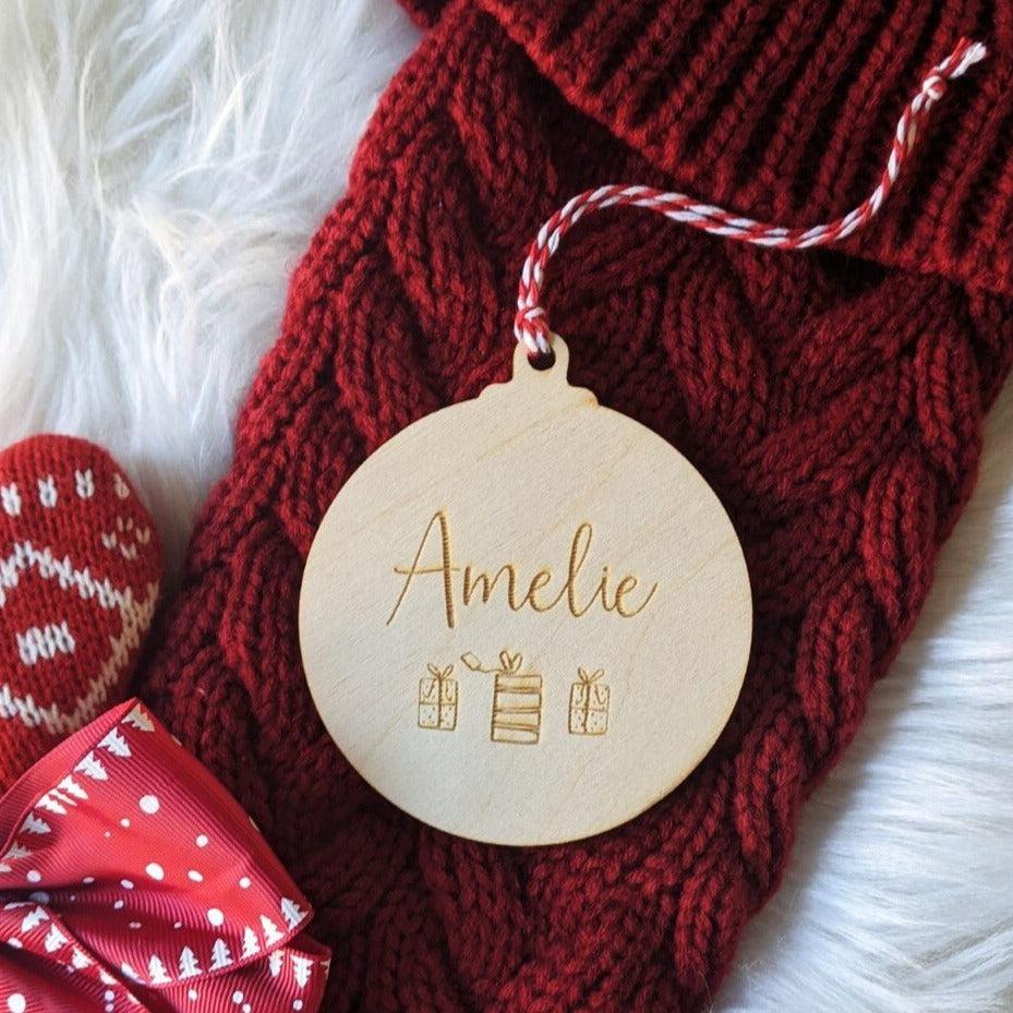 Personalised Name Christmas Bauble - Christmas Tree Ornament