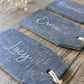 Personalised Slate Table Names | Wedding Place Names | Wedding Keepsake | Wedding Favours | Engraved Slate | Any Quantity Available