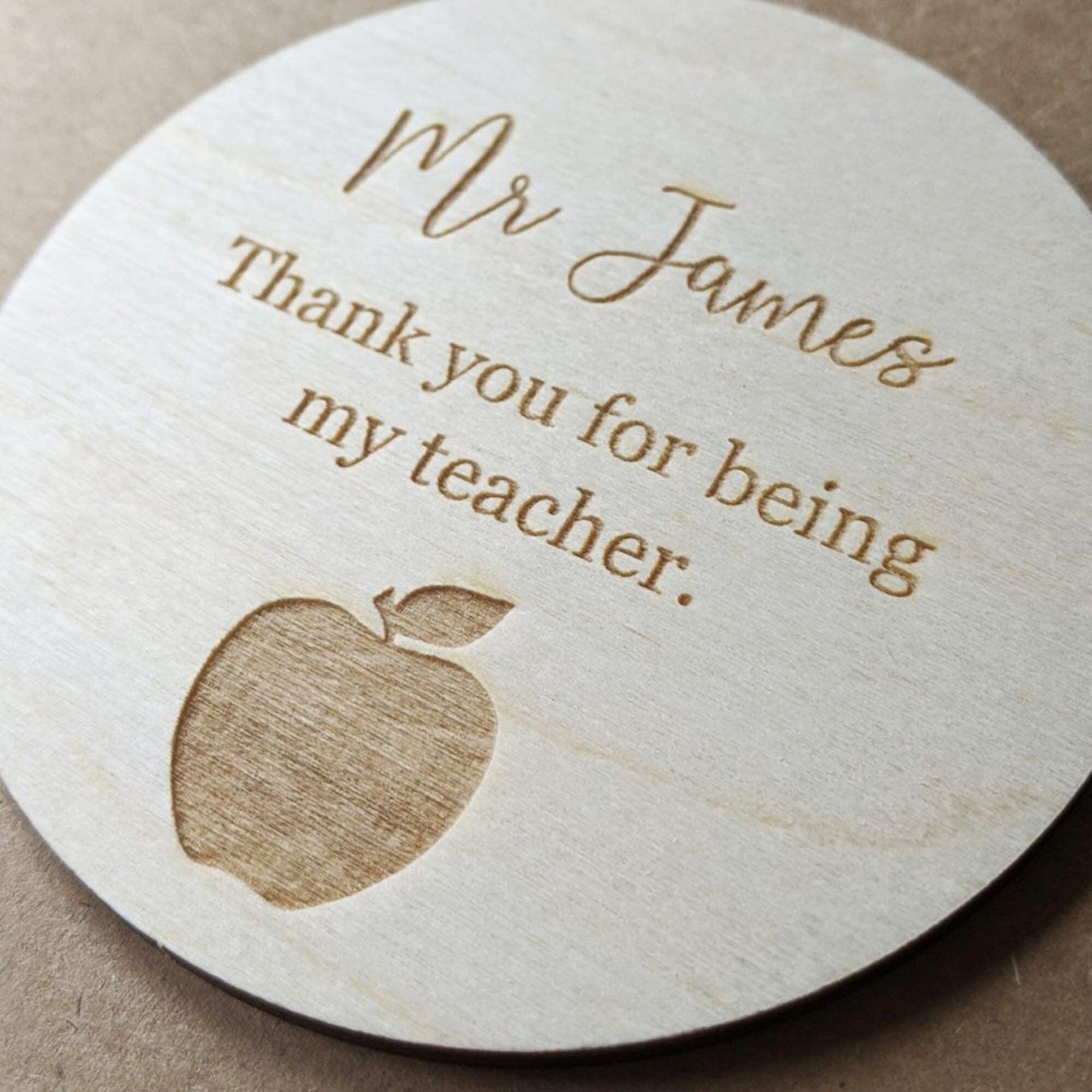 Personalised Teacher Card - Teacher Gifts - Headteacher Gift - Thank You For Being My Teacher