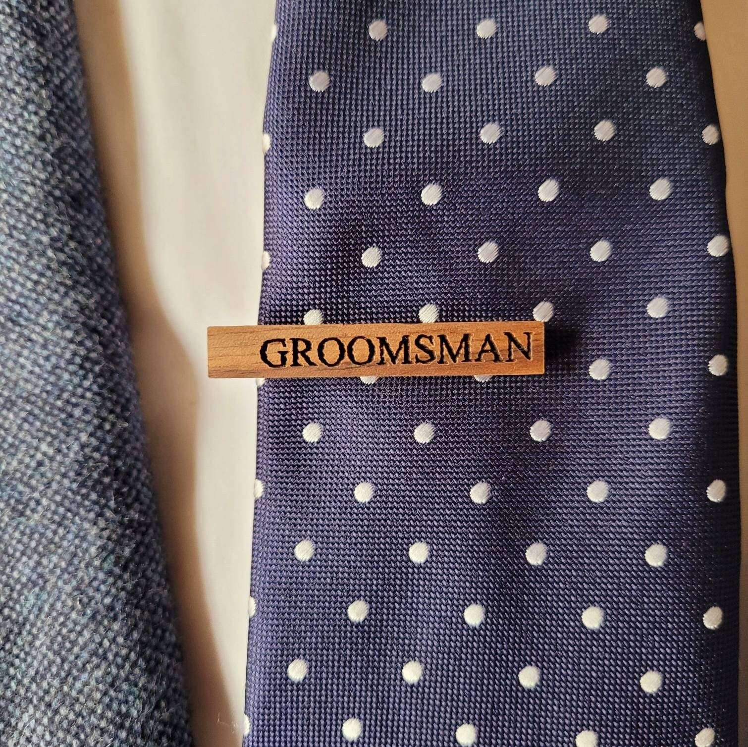 Personalised Tie Clip - Best Man - Groomsman - Father of the Bride - Father of the Groom