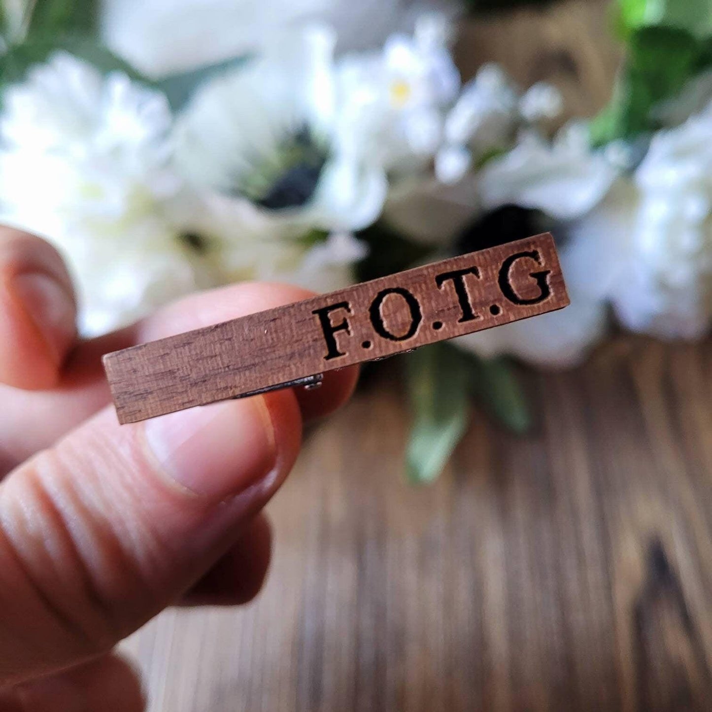 Personalised Tie Clip - Best Man - Groomsman - Father of the Bride - Father of the Groom