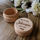 Personalised Wedding Ring Box - Custom Ring Bearer Box Gift - Engraved Wedding Gift