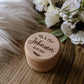 Personalised Wedding Ring Box - Custom Ring Bearer Box Gift - Engraved Wedding Gift