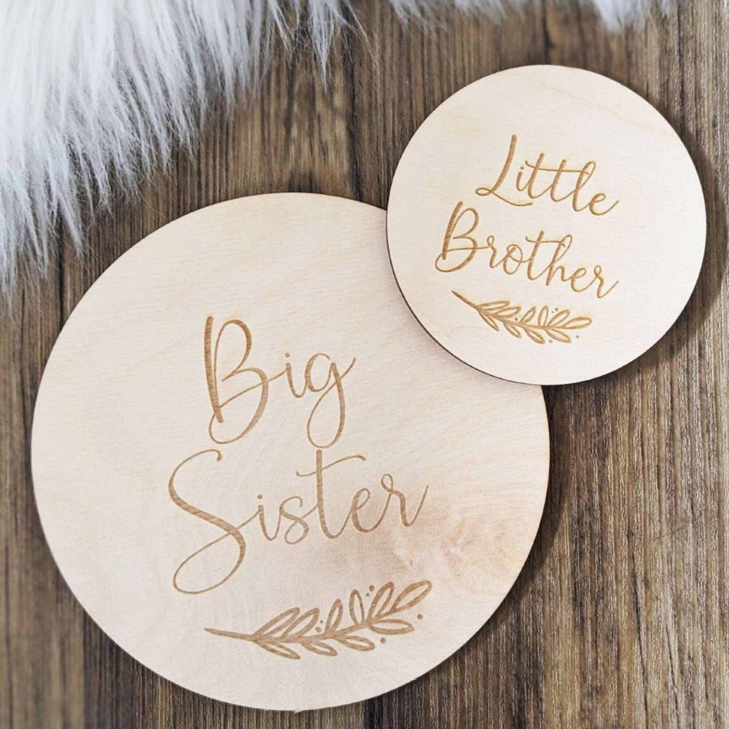 Sibling Announcement - Big Brother and Little brother Baby Announcement - Big Sister and Little Sister Pregnancy Announcement