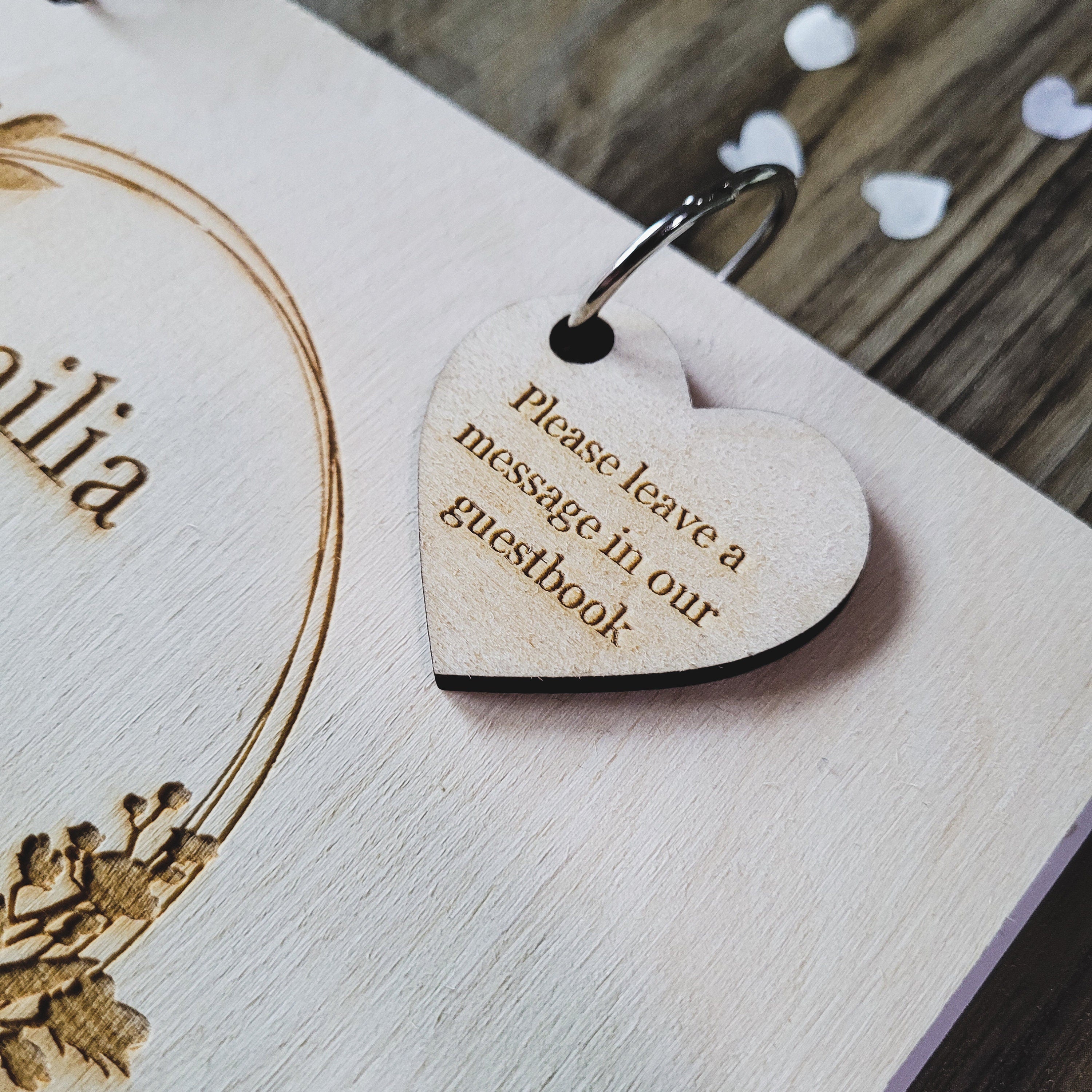 Alternative Wedding Guest Book, Wood Wedding Guestbook, Rustic Wedding 2024 Decor, Heart Wedding Guest Book